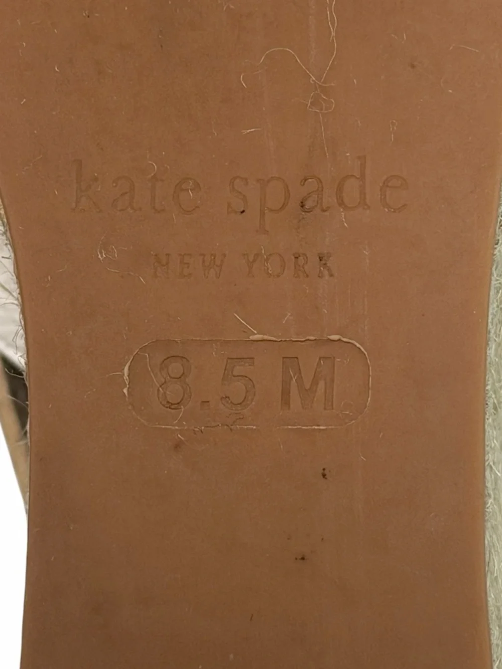 Kate Spade ♠️ NY Leather Tia Lea Espadrille Wedge with Floral Cutouts- 8.5